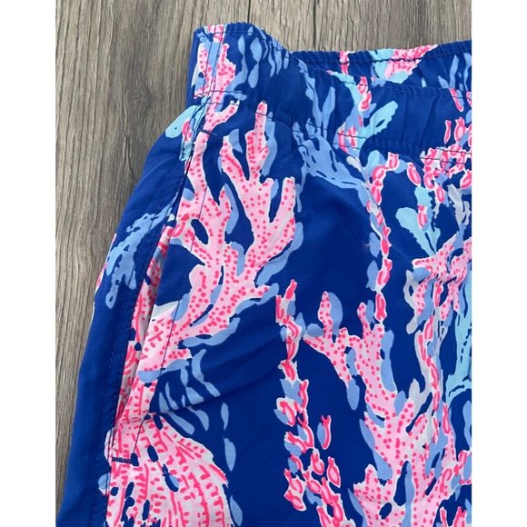 Lilly Pulitzer Men’s Capri Swim Trunks Borealis Blue Swim On Over MED or LG  $98 - Picture 3 of 11